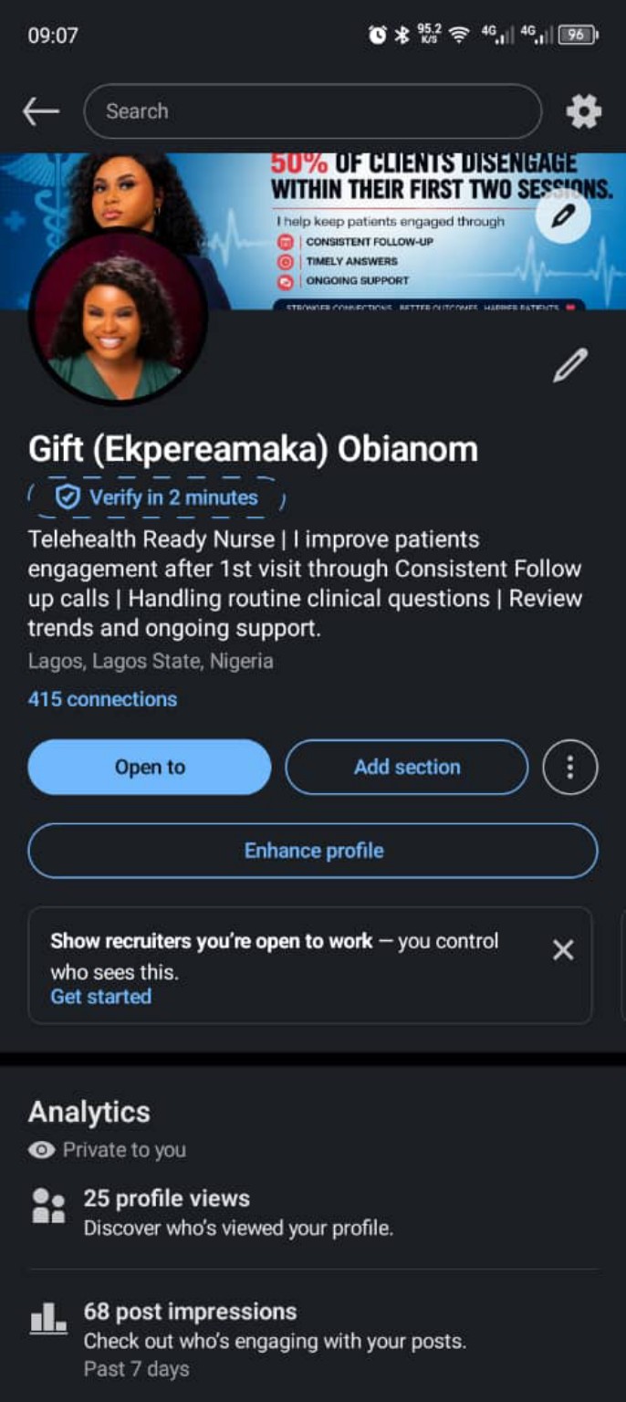 Build a clearer professional profile